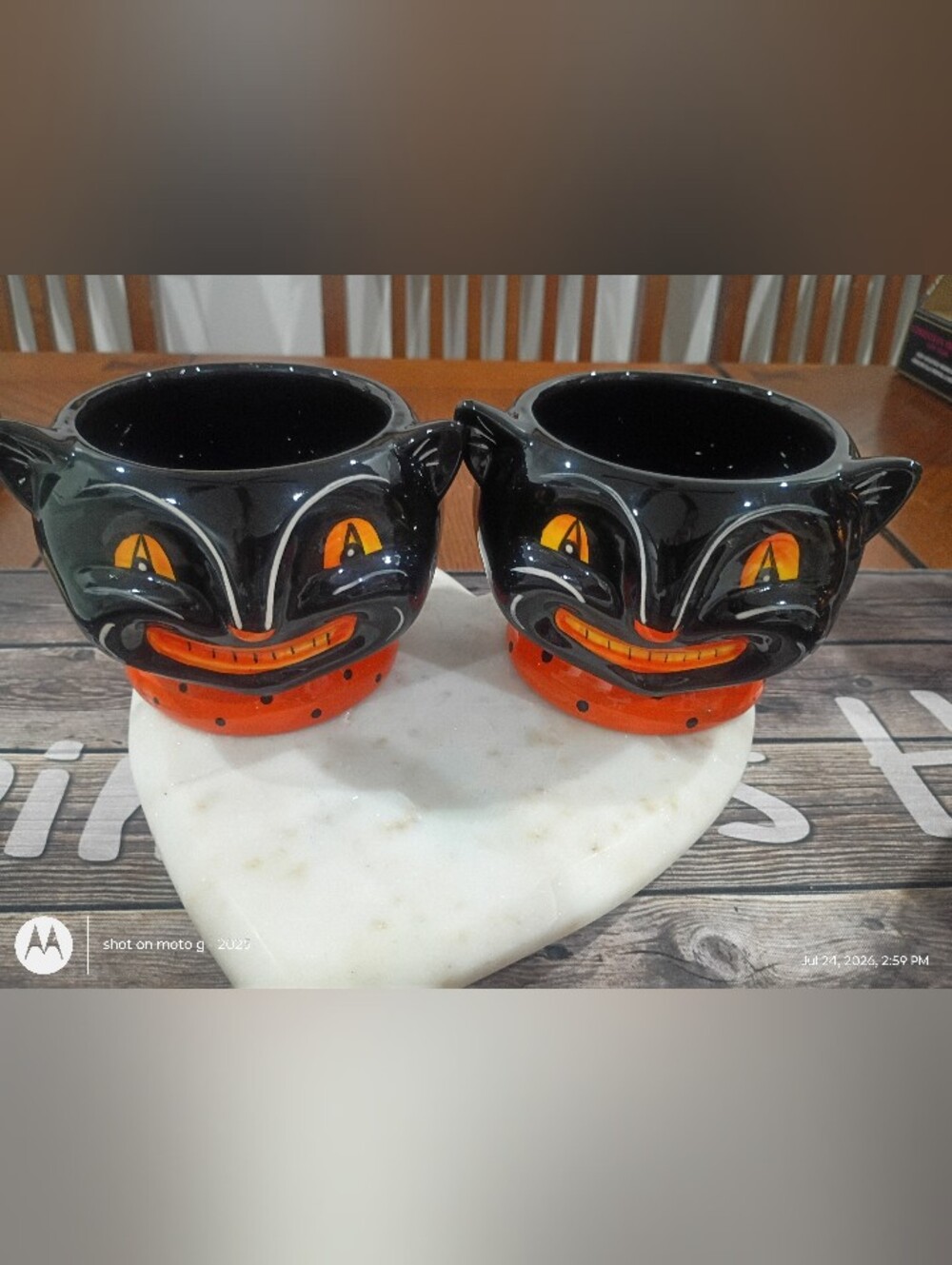Johanna Parker Halloween Black Cat Candy Snack Dish (2)